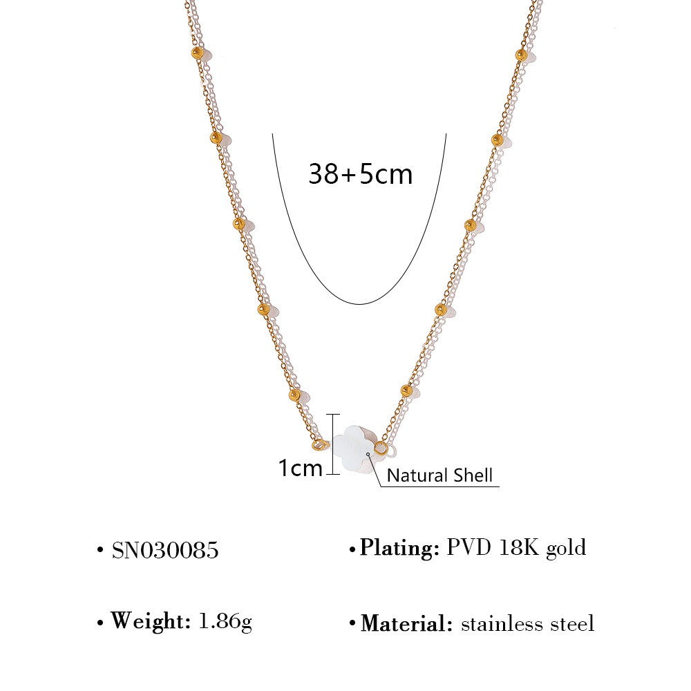 Short Shell Charm Necklace
