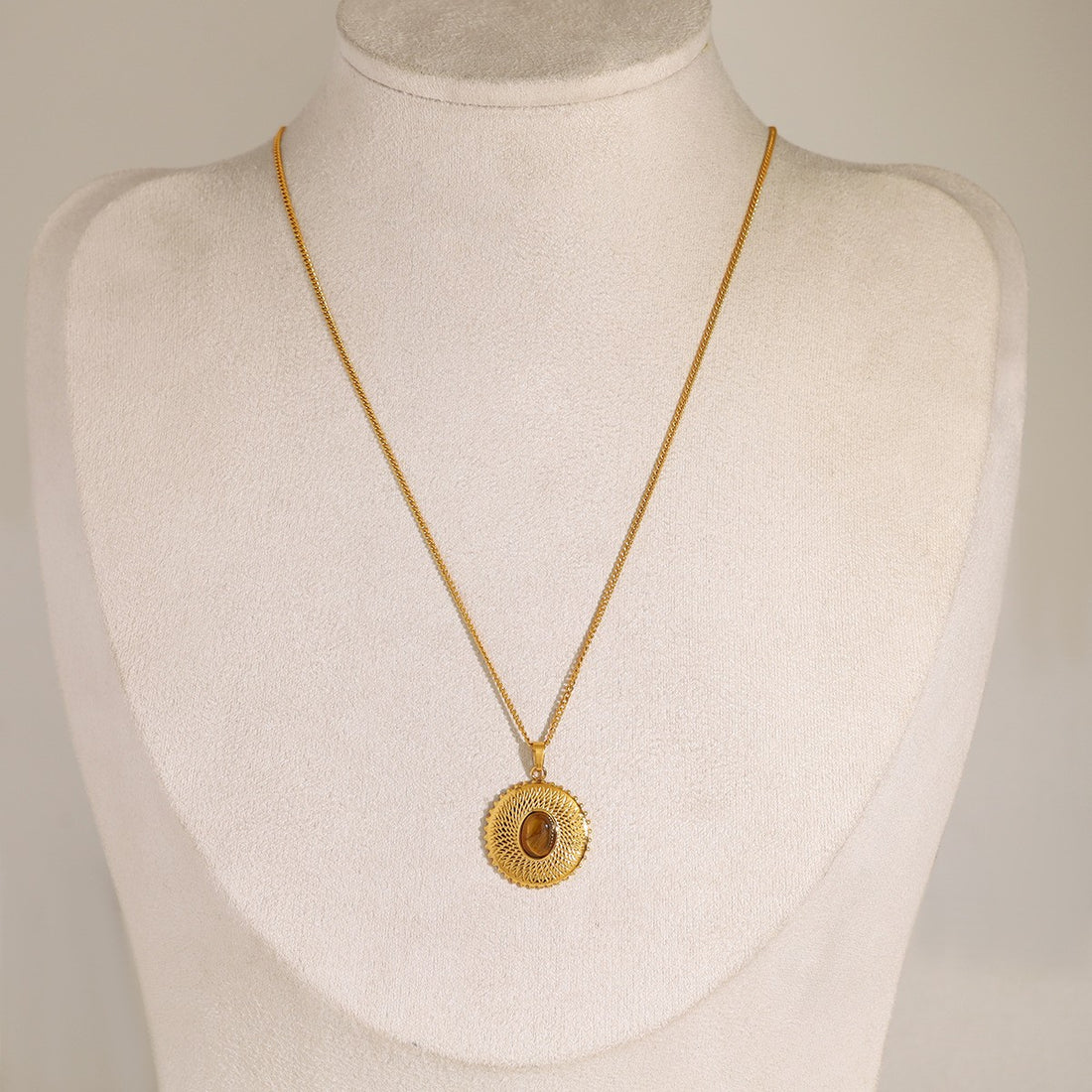 Rustic Gold Coin Necklace