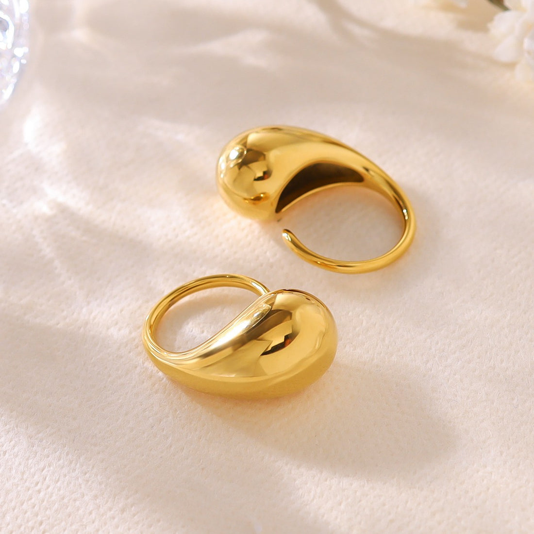 Molten Wave Open Ring-18mm
