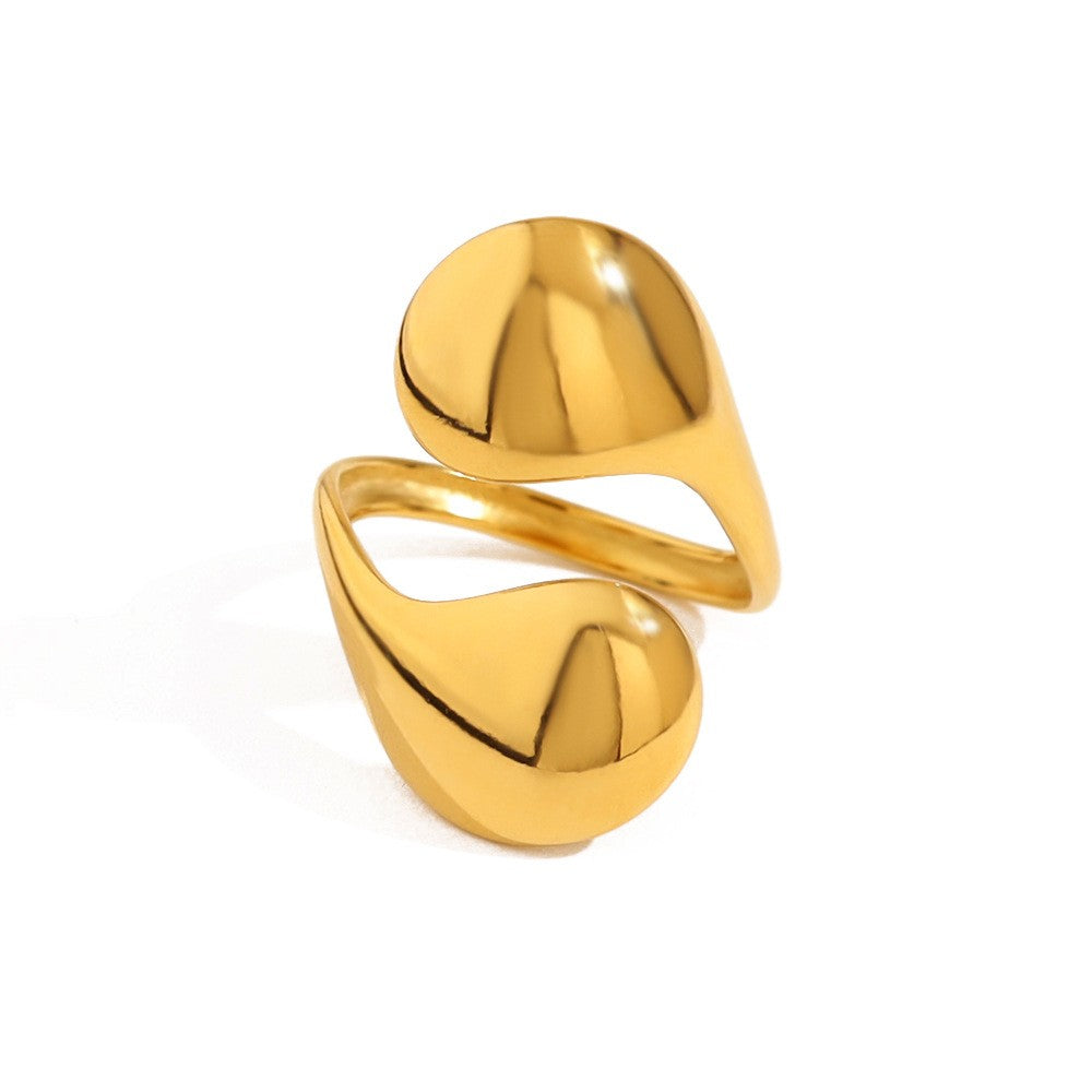 Bold Twist Statement Ring-18mm