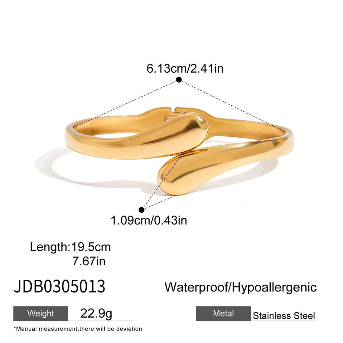 Gold Twist Overlap Bangle
