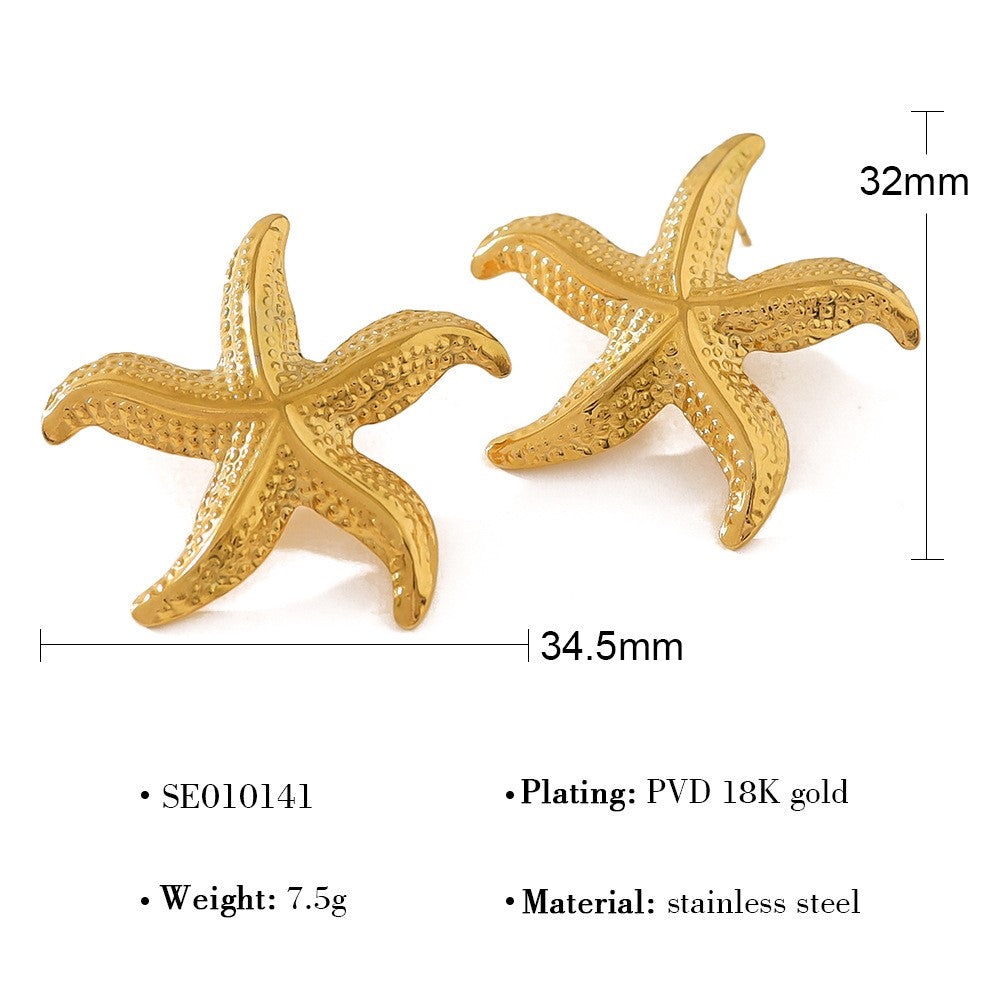 Starfish Stud Earrings