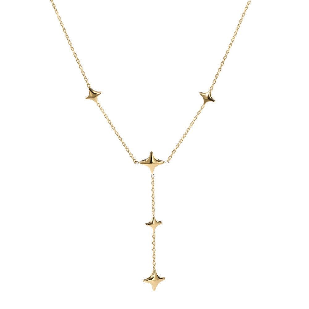 Twinkle Cascade Gold Necklace