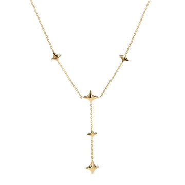 Twinkle Cascade Gold Necklace
