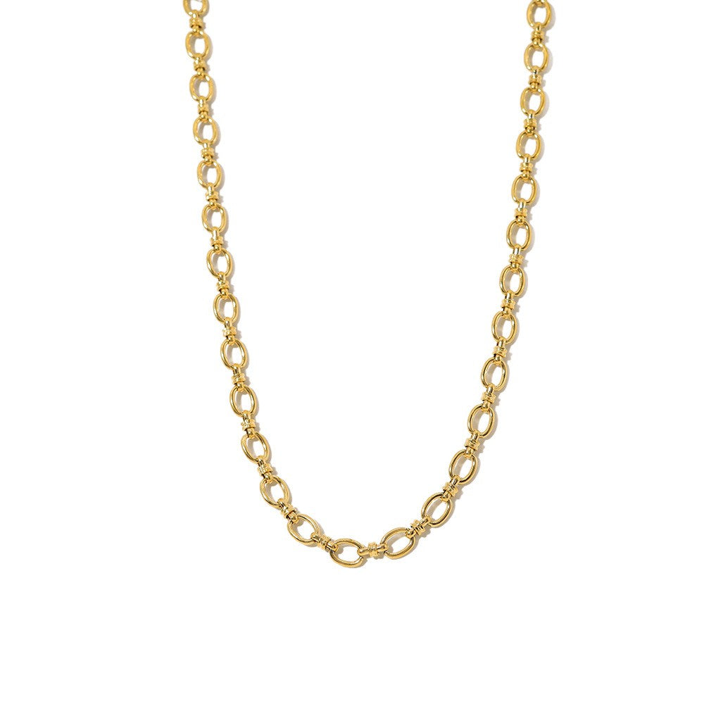 Gold Bubble Chain Necklace