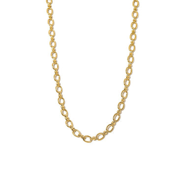 Gold Bubble Chain Necklace