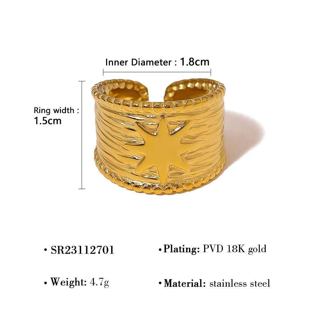 Flower Sketch Ring-18mm