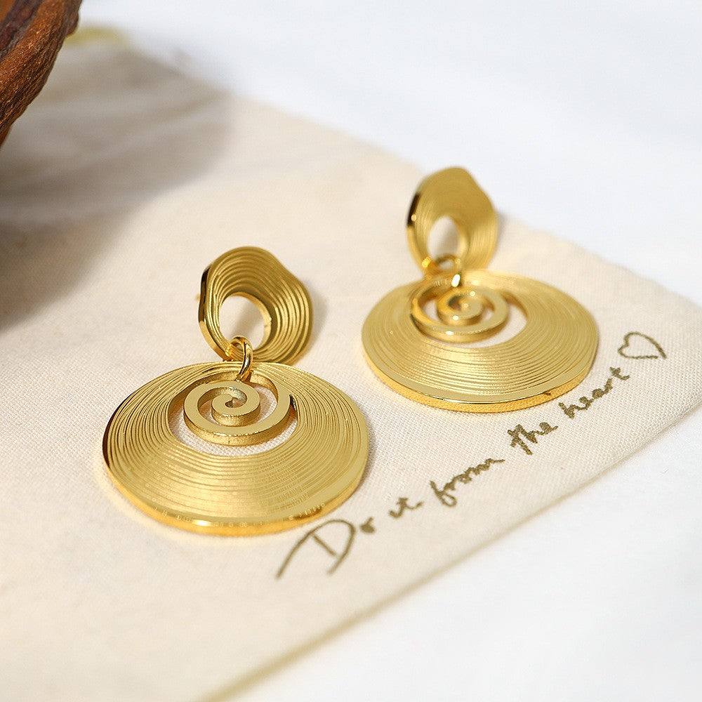 Bold Teardrop Gold Hoops