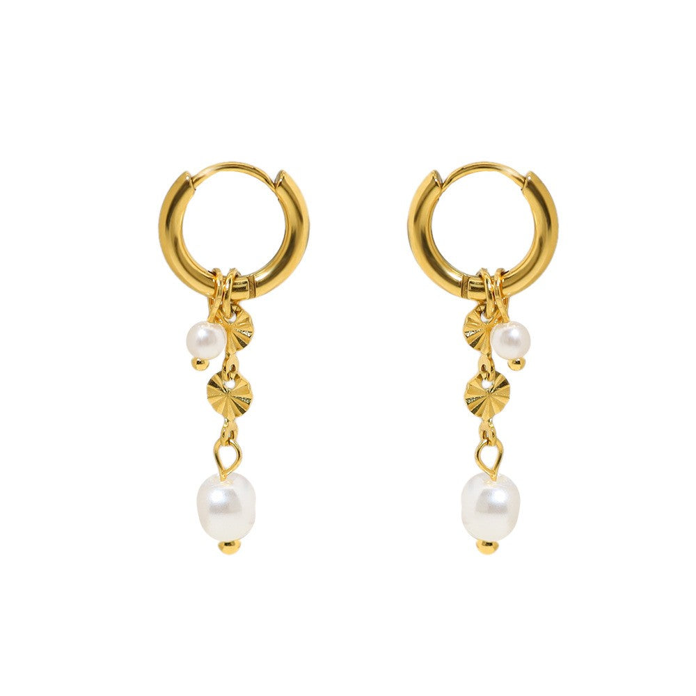 Double Drop Ball Earrings