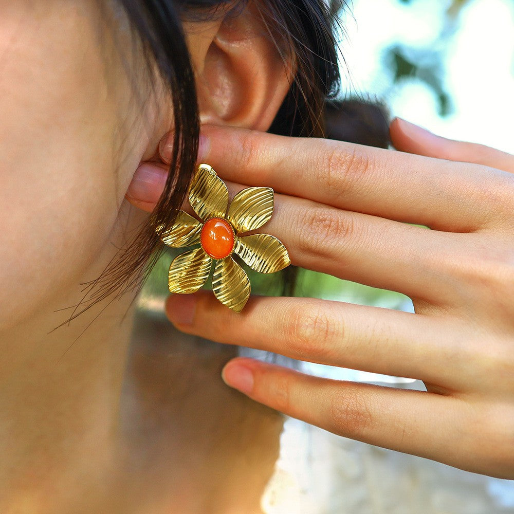 Daisy Flower Stud Earrings