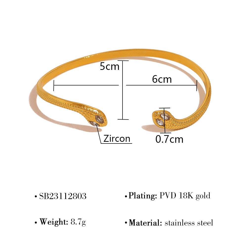Modern Open Gold Cuff