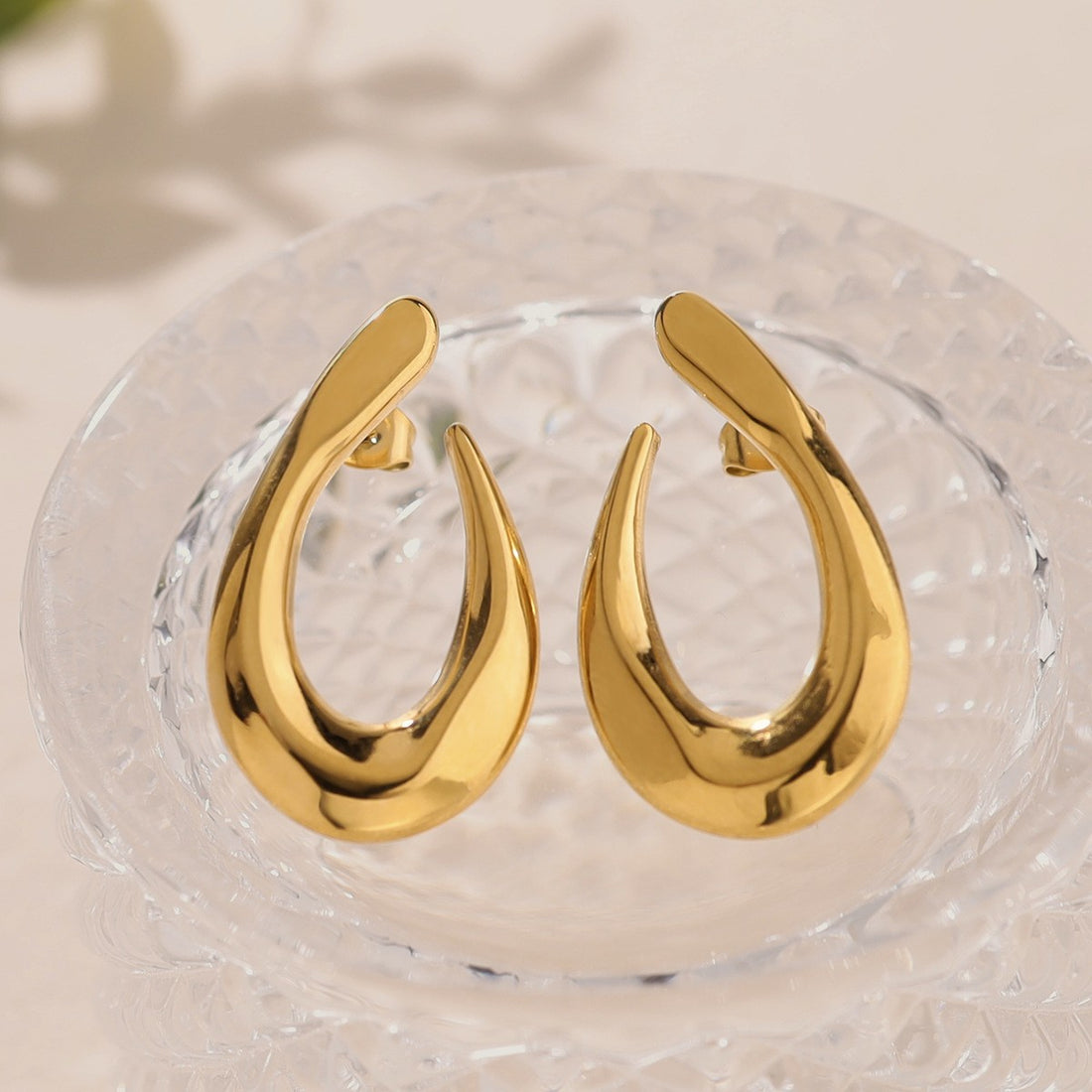 Layered Loop Gold Earrings