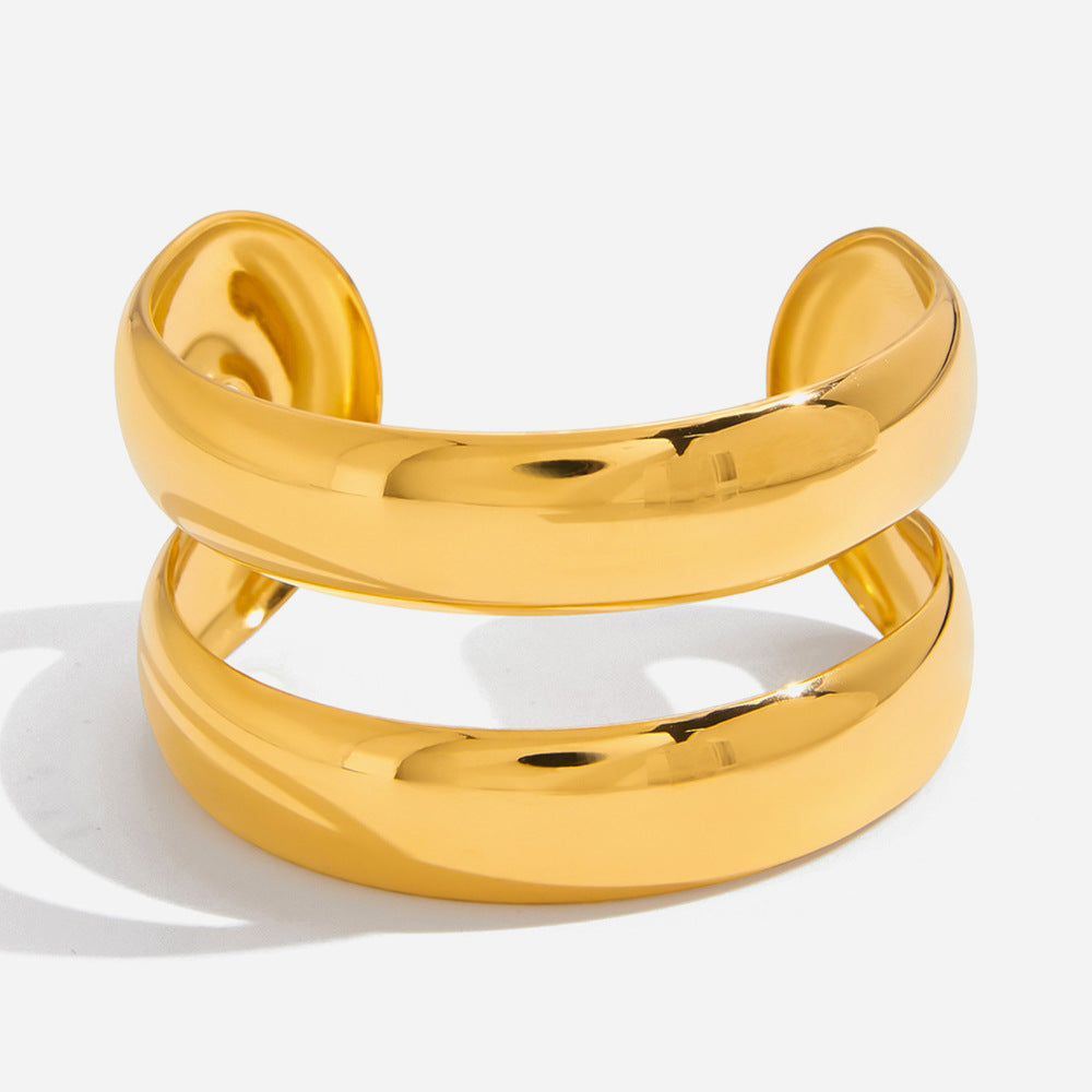 Bold Open Gold Cuff
