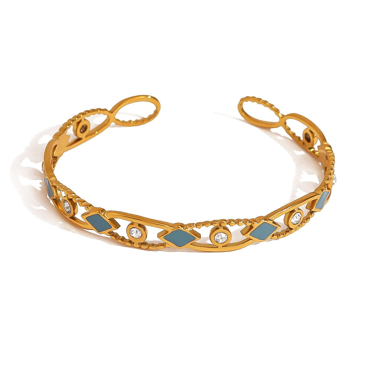 Floral Lattice Crystal Bracelet