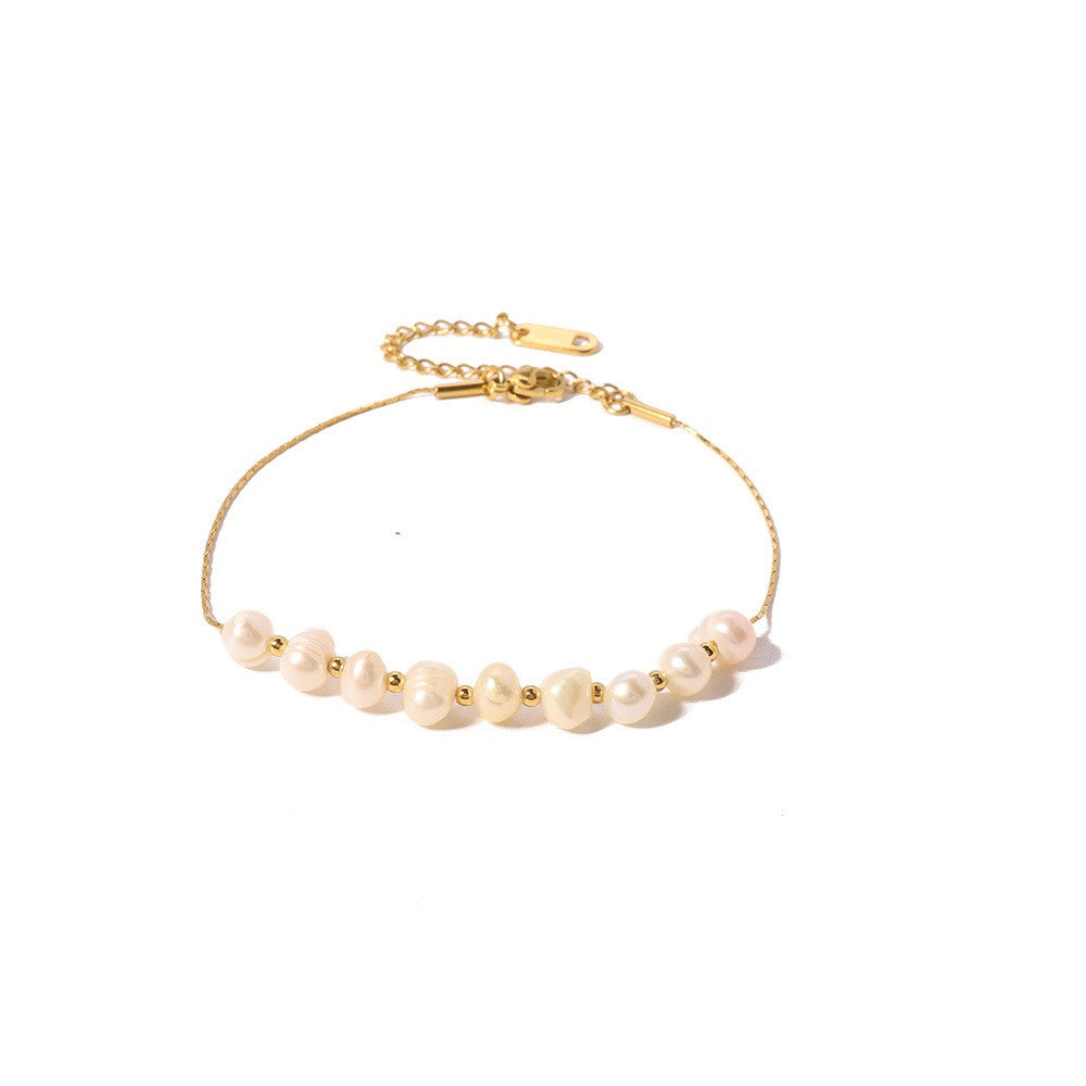 Single Line Pearl Necklace