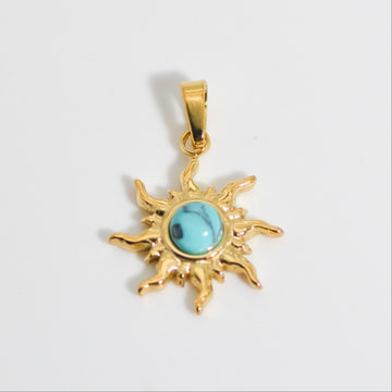 Sunburst Turquoise Pendant