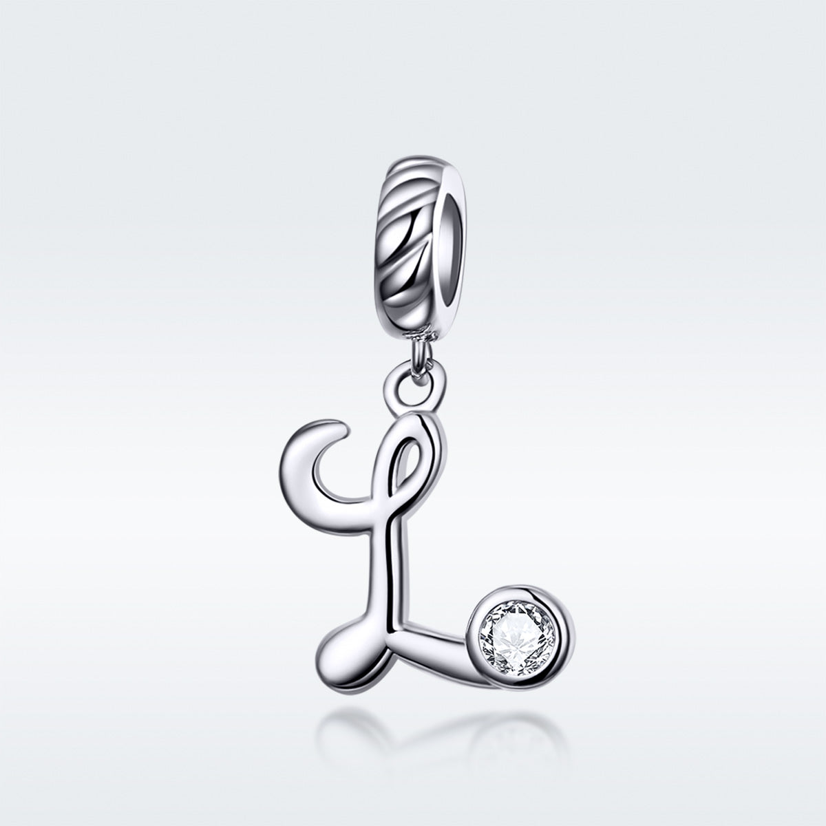 Sterling Silver Letter L Dangle Charm