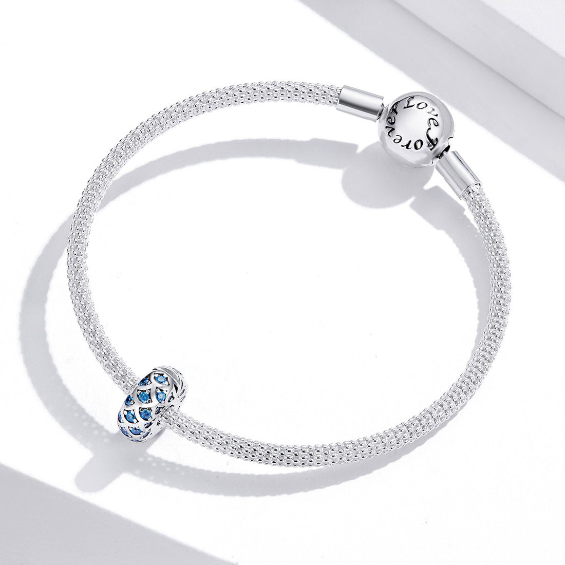 Blue Mermaid Scales Clip Charm