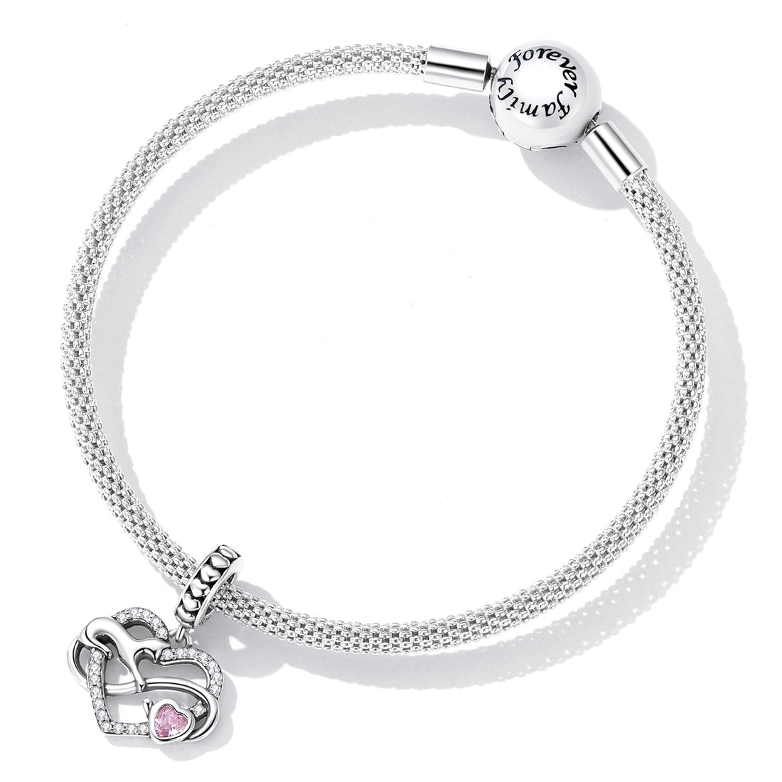 Cat & Heart Dangle Charm