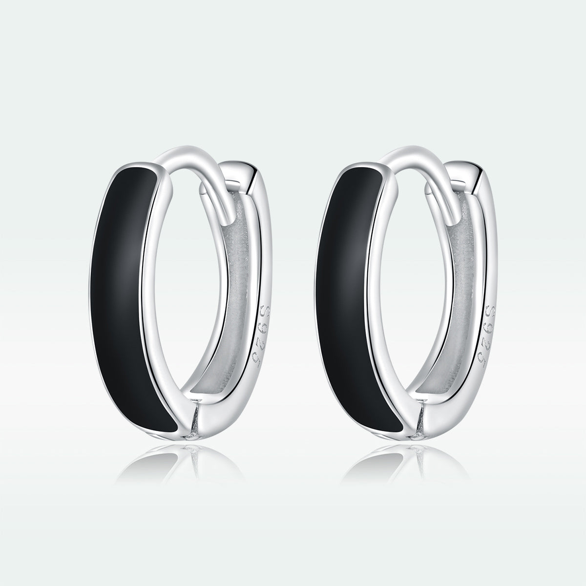 Matte Black Huggie Hoops