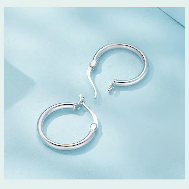 Essential Classic Silver Hoop Earrings