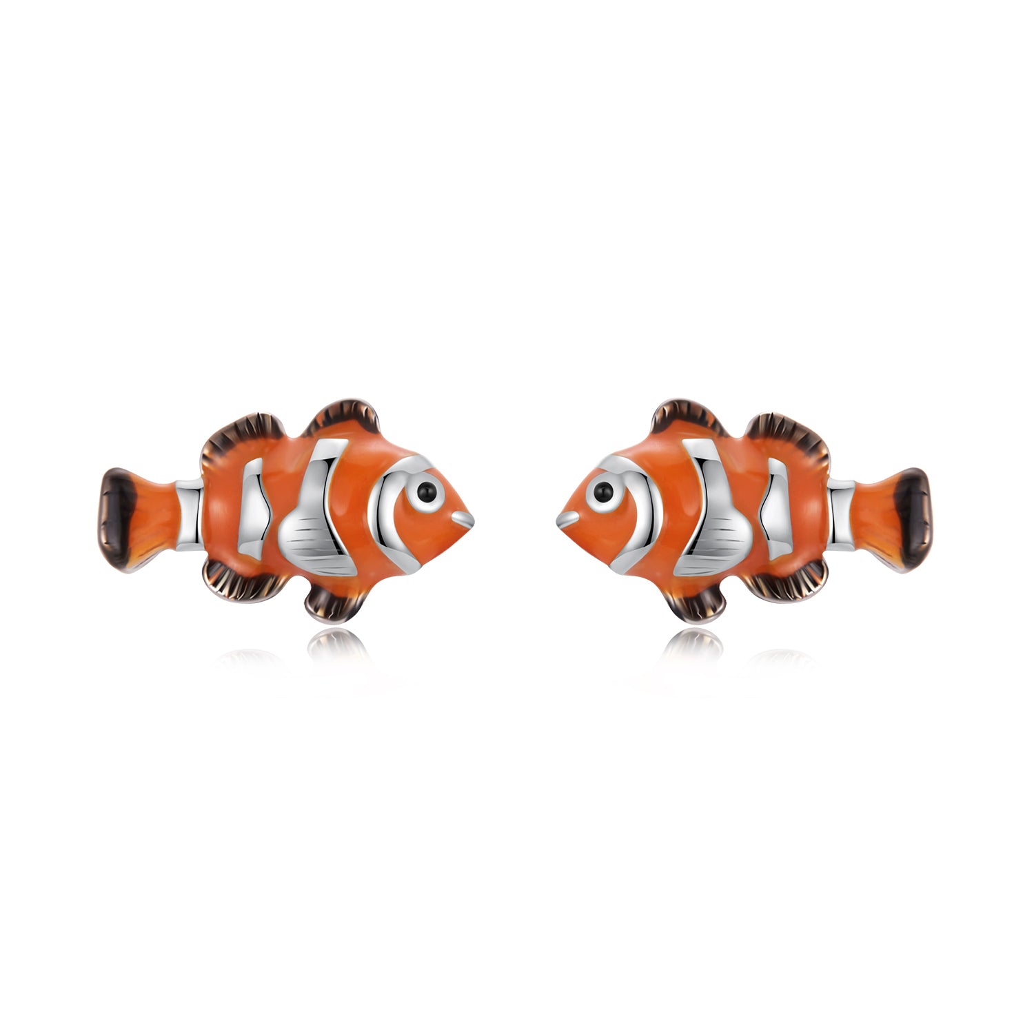 Clownfish Enamel Stud Earrings