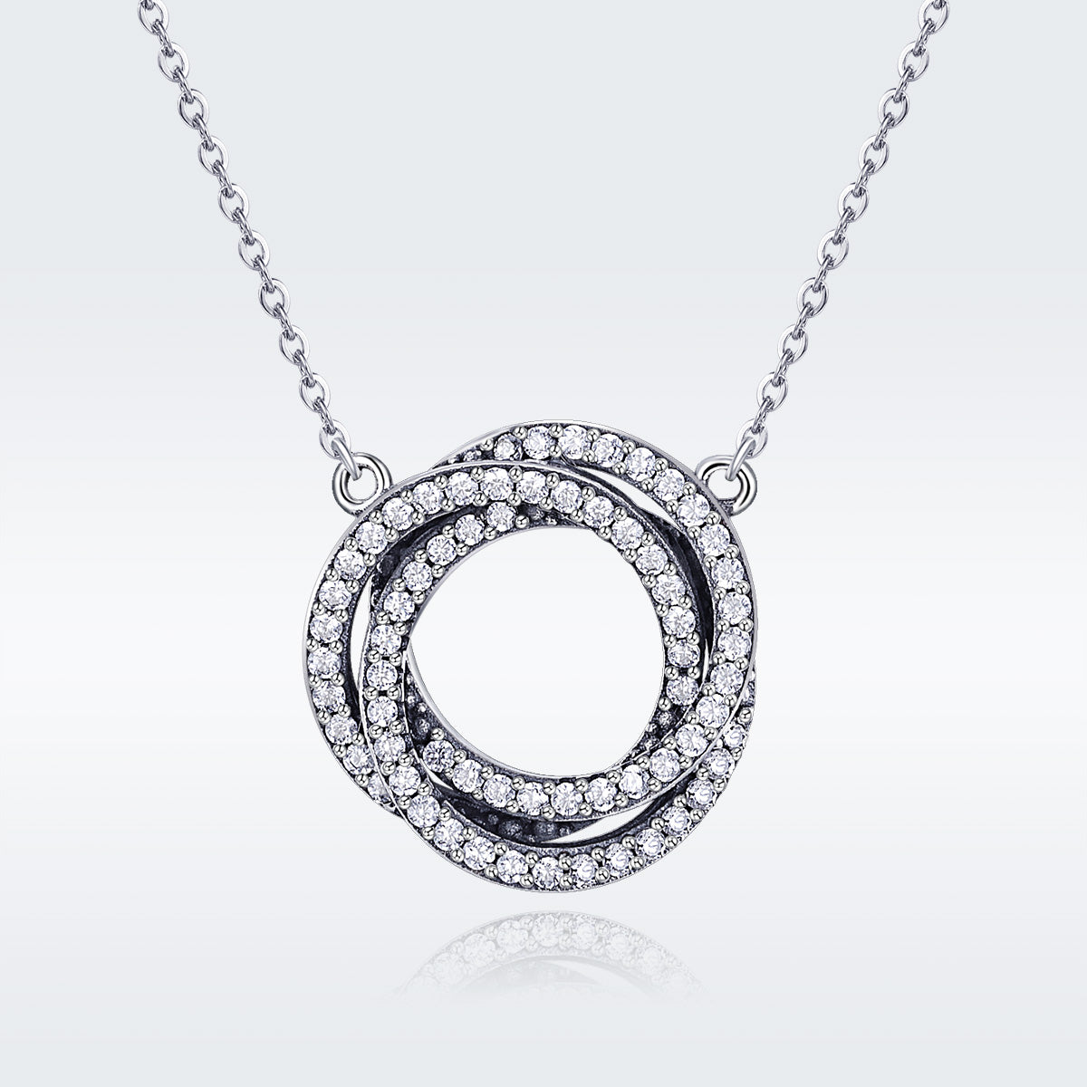 Twilight Halo Circle Necklace