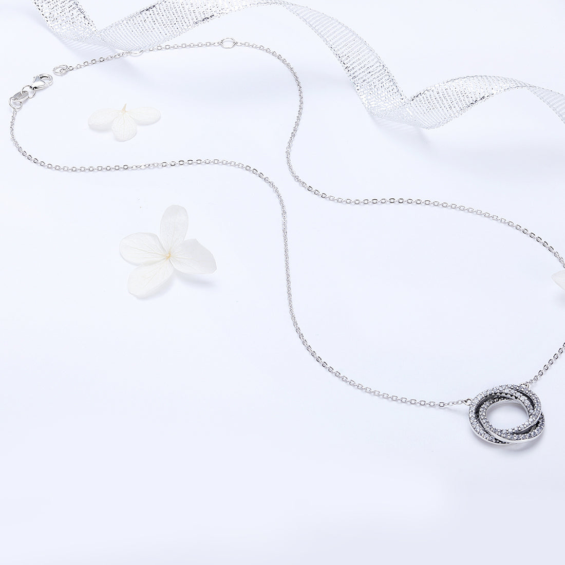 Twilight Halo Circle Necklace