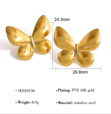 Butterfly Statement Studs
