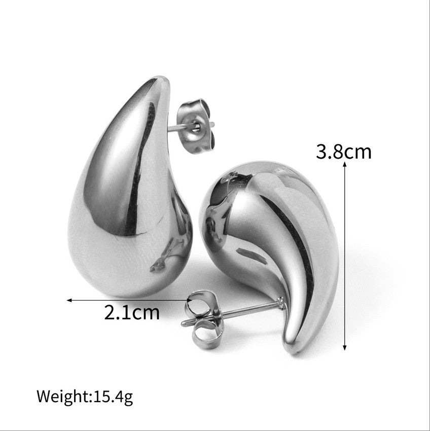 Retro Shell Swirl Earrings – 21mm