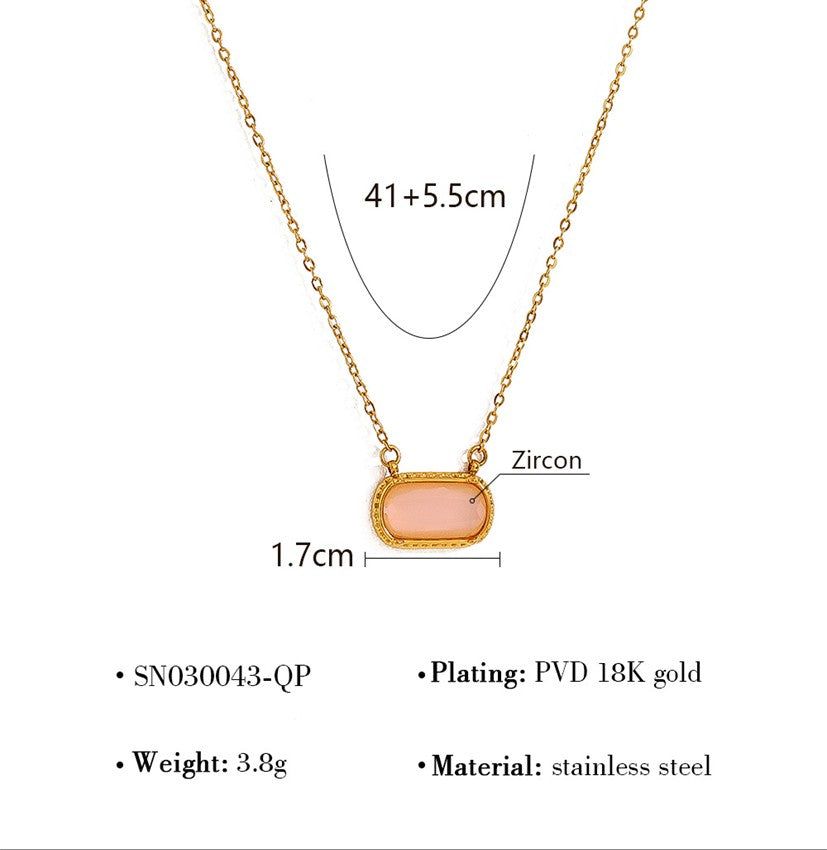 Ivory Gem Double Layer Necklace