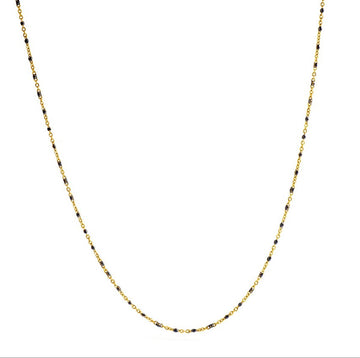 Gold Bead Chain Necklace