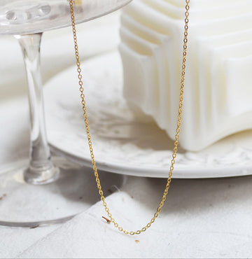 Twisted Chain Gold Necklace