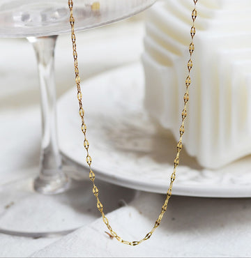 Delicate Twist Chain Necklace