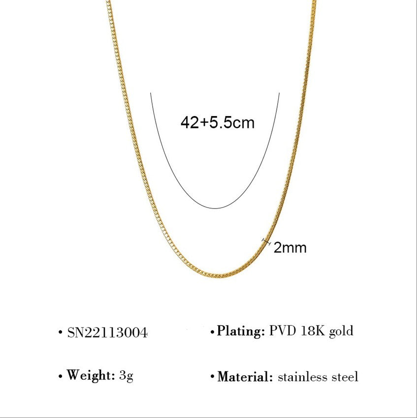 Wavy Line Collar Necklace