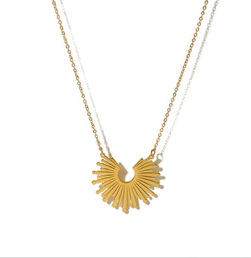 Angel Halo Pendant – Gold Duo Chain