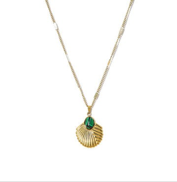 Emerald Drape Statement Necklace