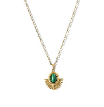 Gilded Emerald Burst