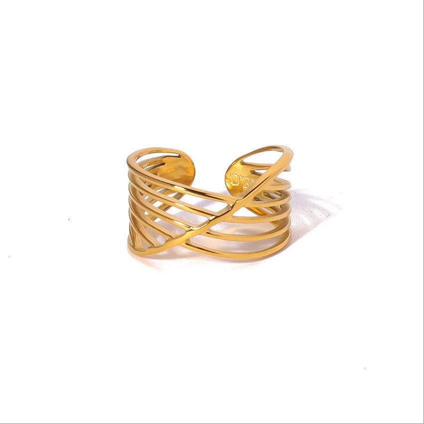 Geometric Mesh Open Ring-18mm