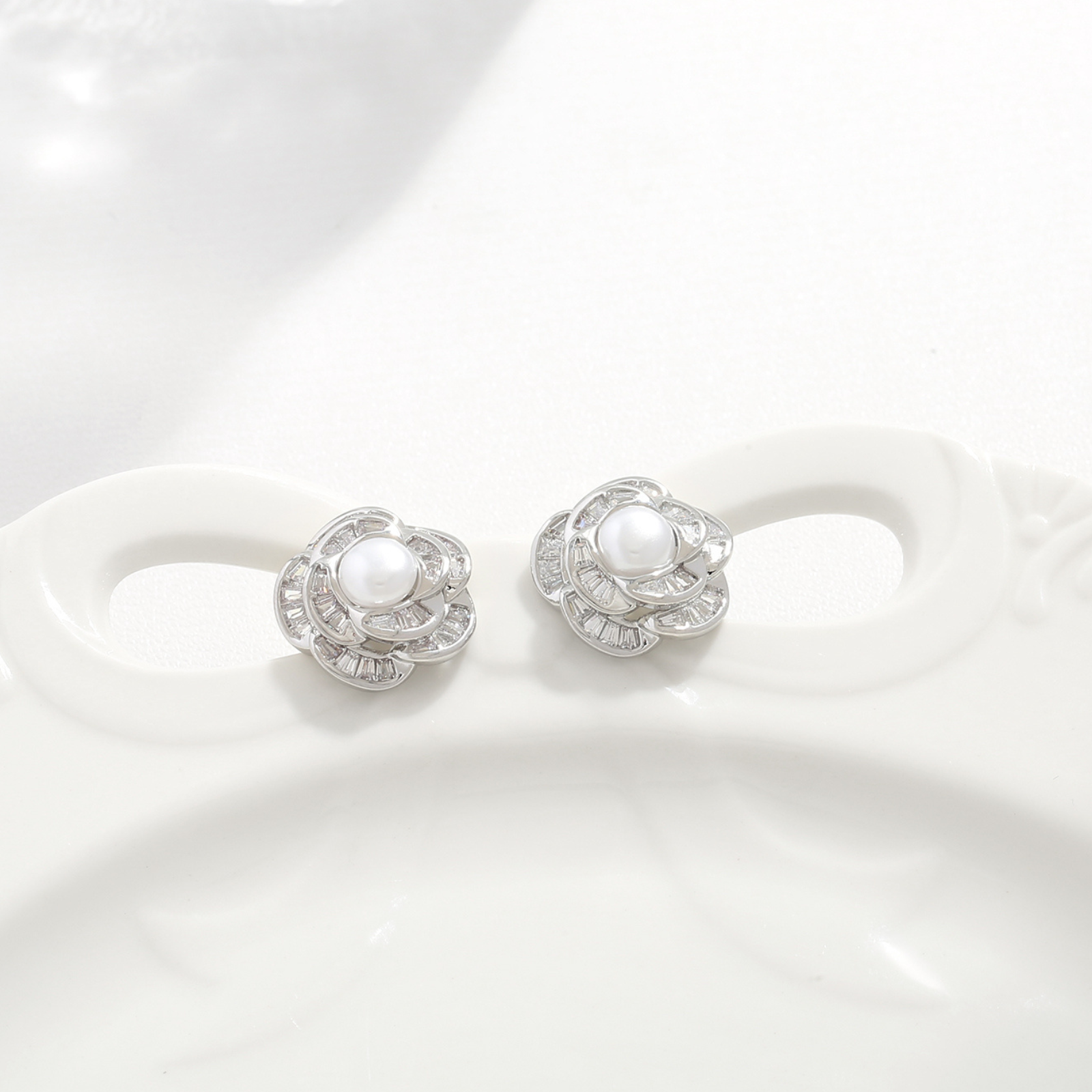 Luxe Stone Circle Studs