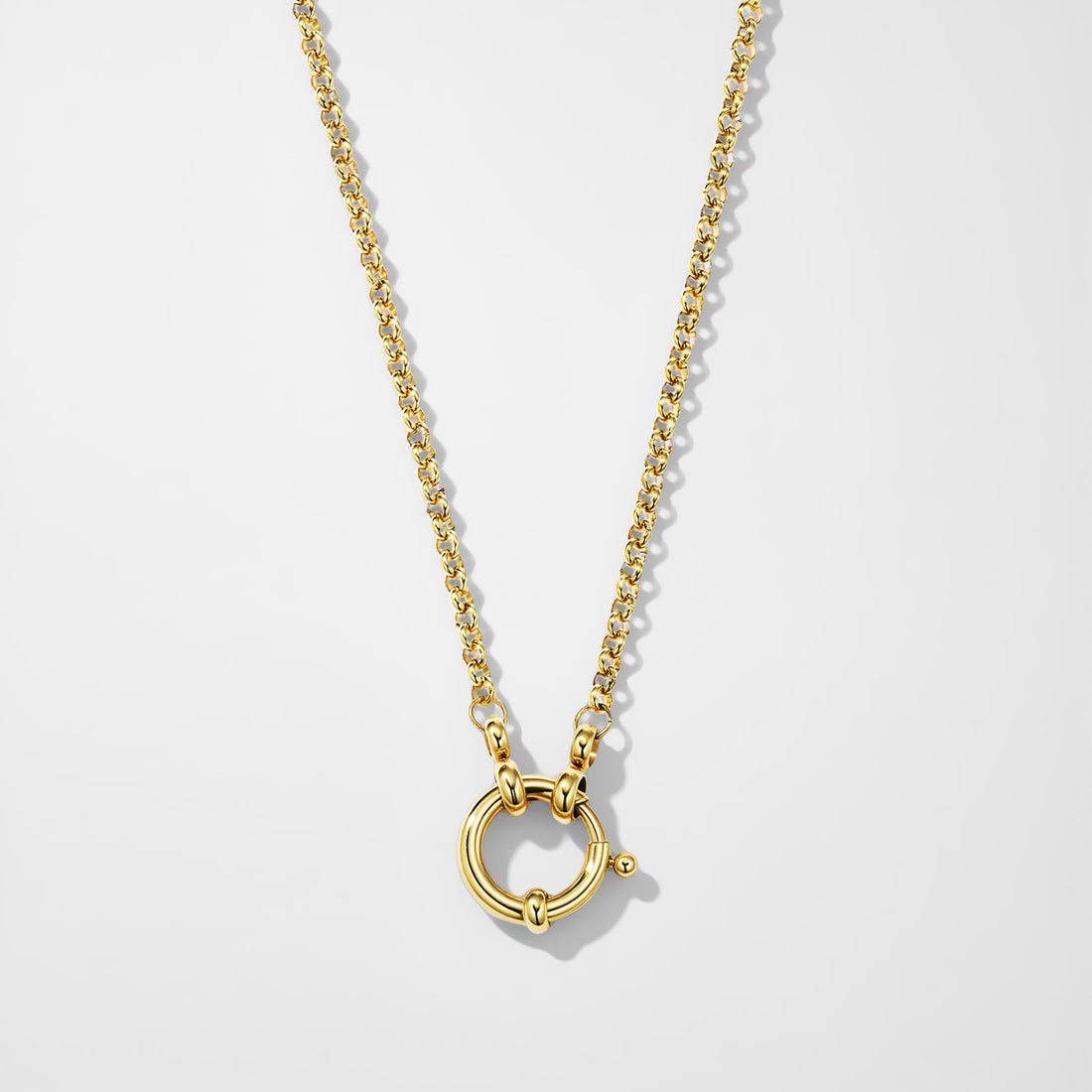 Heart Clasp Chunky Chain Necklace