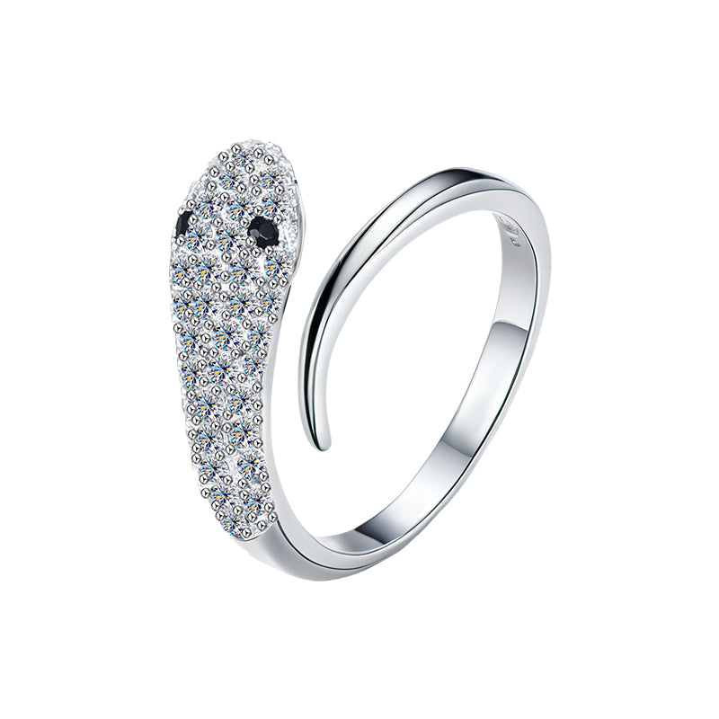 Silver Serpent Ring -17mm